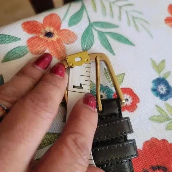 Coach Vintage Burnished Cowhide Leather Belt Black Brass 1" USA 5800 Mens 36 - Picture 10 of 11